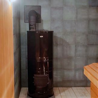 Реставрация банной печи Aitokiuas AK-57 (Aito) + отделка парной плиткой из талькохлорита